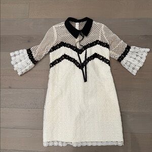 Self Portrait Lace and Mesh dress
